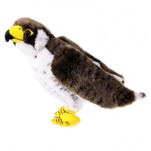 Pluche slechtvalk knuffel - bruin/wit - 23 cm - roofvogel - Knuffeldieren - Vogels