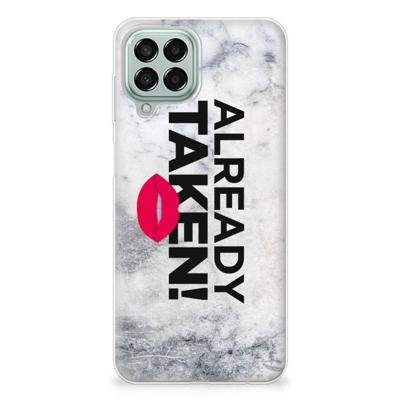 Samsung Galaxy M33 | Siliconen hoesje | met naam Already Taken White