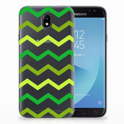 Samsung Galaxy J7 2017 | J7 Pro | TPU bumper | Zigzag Groen