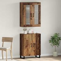 Hoge kast 2 pcs Oud hout Bewerkt hout