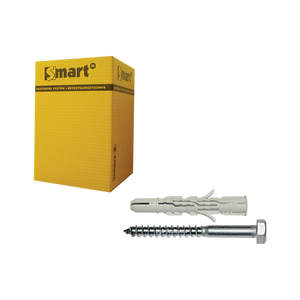 pgb-Europe SMART | plug nylon + schroef ZSK Ø 8x90 NZN | 20 st SM0LPZN0110080903