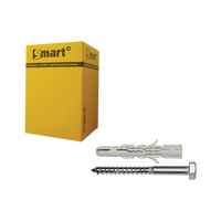 pgb-Europe SMART | plug nylon + schroef ZSK Ø 8x90 NZN | 20 st SM0LPZN0110080903