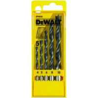 DeWalt Accessoires Cassette, 5-delig, houtspiraalboor (Ø4mm-10mm) - DT4535-QZ - DT4535-QZ