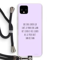 Gek: Pixel 4 XL Transparant Hoesje met koord