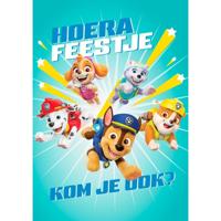 Wenskaart hallmark uitnodiging paw patrol 6 stuks