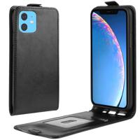 Crazy Horse verticale Flip lederen beschermhoes voor iPhone 11 (zwart)