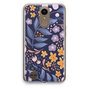 Flowers with blue leaves: LG K10 (2017) Transparant Hoesje