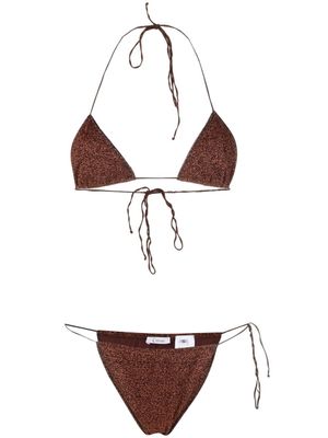 Oséree bikini Lumière à paillettes - Marron