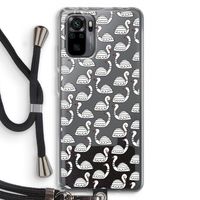 Zwanen: Xiaomi Redmi Note 10 Pro Transparant Hoesje met koord
