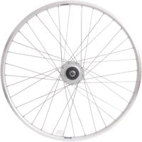 Achterwiel 28" Nexus 8 rollerbrake naaf met met zilveren velg en RVS spaken
