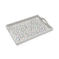 Dienblad Versa Dotty Hout MDF 24 x 4,5 x 34 cm
