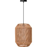 Stijlvolle LED Hanglamp - E27 Fitting - Mat Bruin Papieren Design