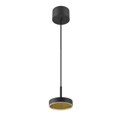 SLV HanglampGrip! Flat zwart met goud Ø 14cm - 1009014
