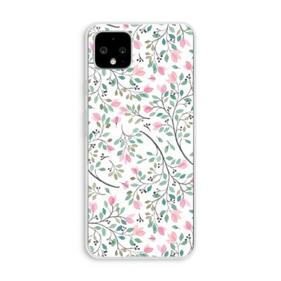Sierlijke bloemen: Pixel 4 XL Transparant Hoesje