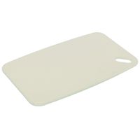 Snijplank voor keuken/voedsel - creme wit - Kunststof - 24 x 15 cm - thumbnail