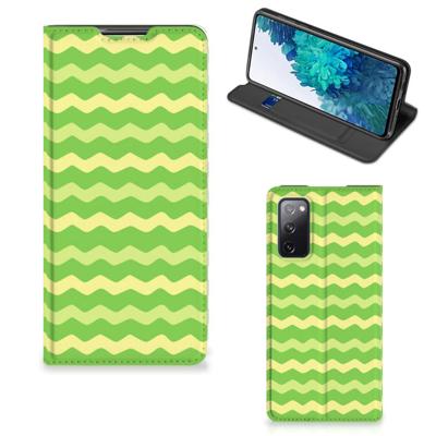 Samsung Galaxy S20 FE | Hoesje met Magneet | Waves Green