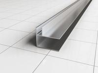 Wiesbaden hoekprofiel tbv nisdeur+profiel met zijwand 10mm