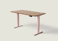Desktronic HomePro bureau Zachtroze / Walnoot / 160x80 cm