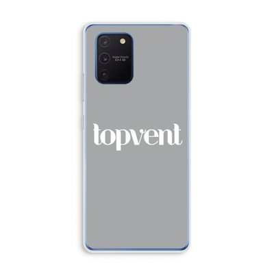 Topvent Grijs Wit: Samsung Galaxy Note 10 Lite Transparant Hoesje