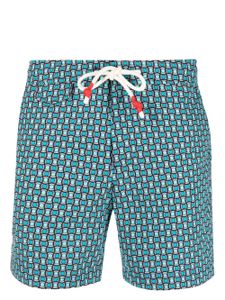 Orlebar Brown short de bain à imprimé géométrique - Bleu
