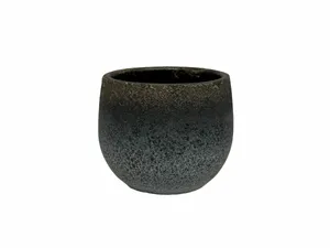 Pot milaan d16h14cm zwart