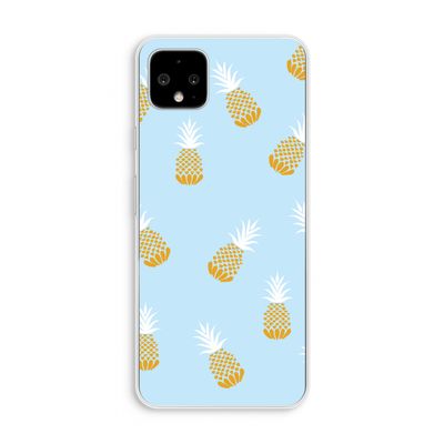 Ananasjes: Pixel 4 XL Transparant Hoesje