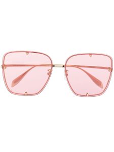 Alexander McQueen Eyewear lunettes de soleil à monture oversize - Or