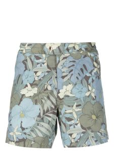 TOM FORD short de bain à imprimé végétal - Bleu