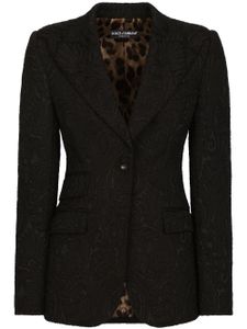 Dolce & Gabbana blazer Turlington à simple boutonnage - Noir