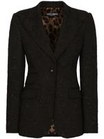 Dolce & Gabbana blazer Turlington à simple boutonnage - Noir