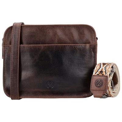 Hide & Stitches Schoudertas Next Navajo Donker Bruin