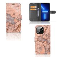 iPhone 13 Pro | Bookcase | Marmer Oranje