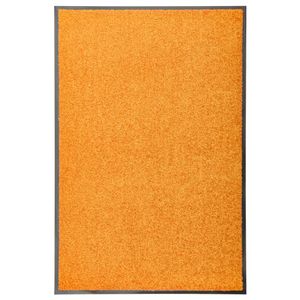 VidaXL Deurmat wasbaar 60x90 cm oranje