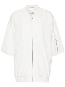 MM6 Maison Margiela veste bomber à manches courtes - Blanc