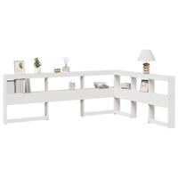 Boekenkast Hoofdeinde L-vormig 160 cm massief grenenhout wit Boekenkast Hoofdeinde L-vormig 160 cm massief grenenhout wit