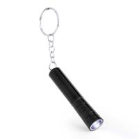 Sleutelhanger met zaklamp - zwart - Uitdeel speelgoed cadeautjes - mini zaklampen