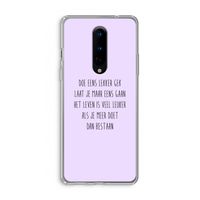 Gek: OnePlus 8 Transparant Hoesje