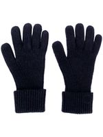 N.Peal ribbed knitted gloves - Bleu