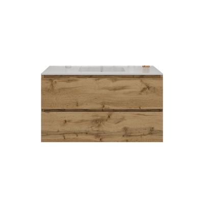 Badkamermeubelset Gliss Zeus 100 cm Natuur Eiken