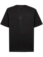 Giuseppe Zanotti t-shirt à logo strassé - Noir - thumbnail