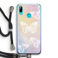 White butterfly: Huawei P Smart (2019) Transparant Hoesje met koord