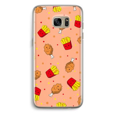 Chicken 'n Fries: Samsung Galaxy S7 Edge Transparant Hoesje