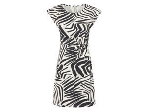esmara Dames jurk (Zwart/wit, XS (32/34))