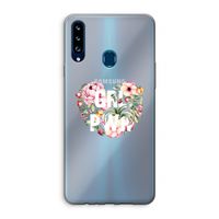 GRL PWR Flower: Samsung Galaxy A20s Transparant Hoesje