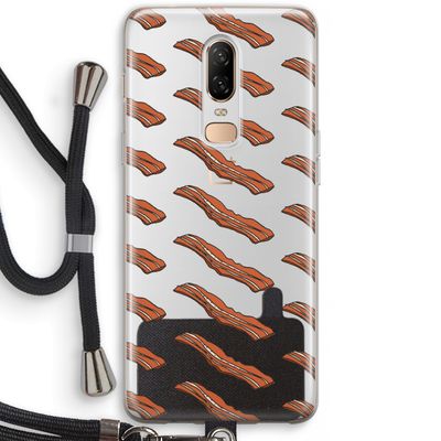 Bacon to my eggs #2: OnePlus 6 Transparant Hoesje met koord