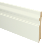 MDF Renaissance plint 150x18 voorgelakt RAL9010 - lengte 240cm