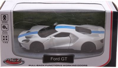 Johntoy sportauto schaalmodel 1:43 8 cm Ford GT wit Johntoy sportauto schaalmodel 1:43 8 cm Ford GT wit