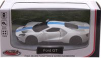 Johntoy sportauto schaalmodel 1:43 8 cm Ford GT wit - thumbnail