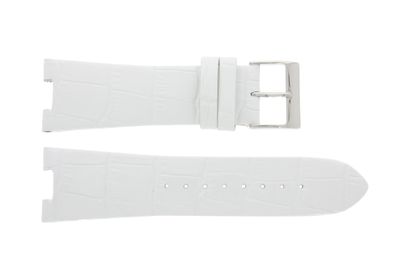 Guess horlogeband W14515L2 Leder Wit 27mm