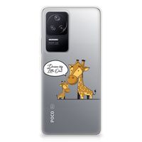 Xiaomi Poco F4 Telefoonhoesje met Naam Giraffe